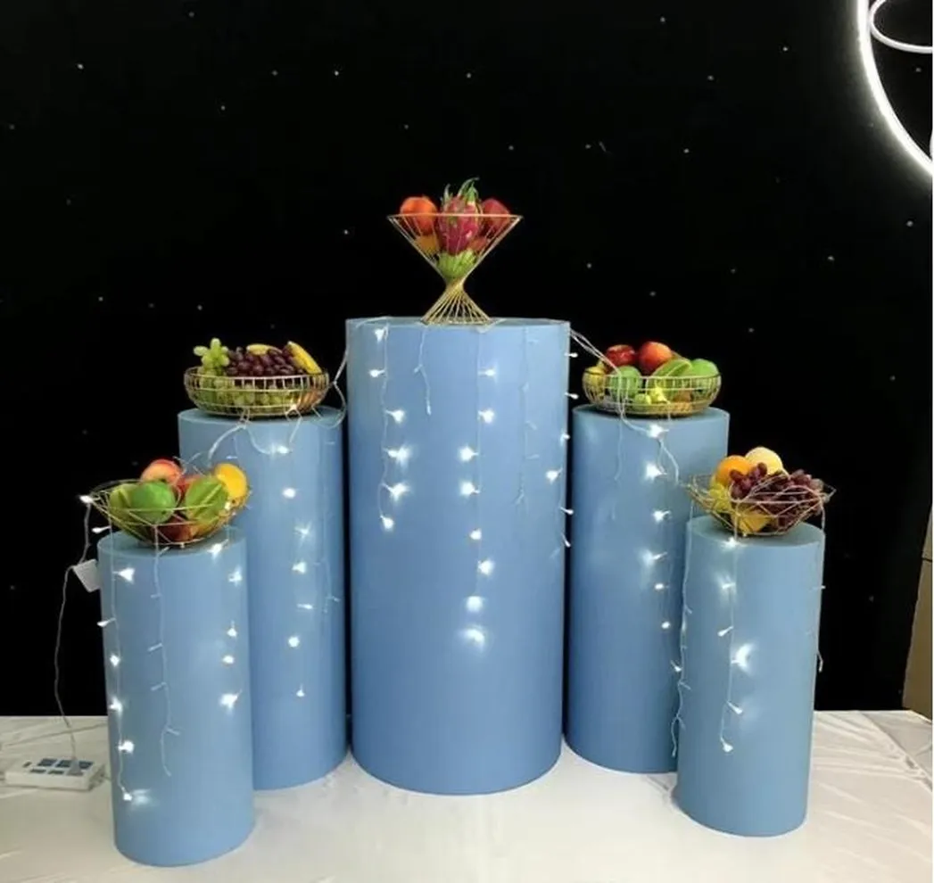 Metal cylinder Pillar stand rack Wedding cake flower crafts decor wedding pedestal columns for marriage party event supplies candy bar FY3682 0426