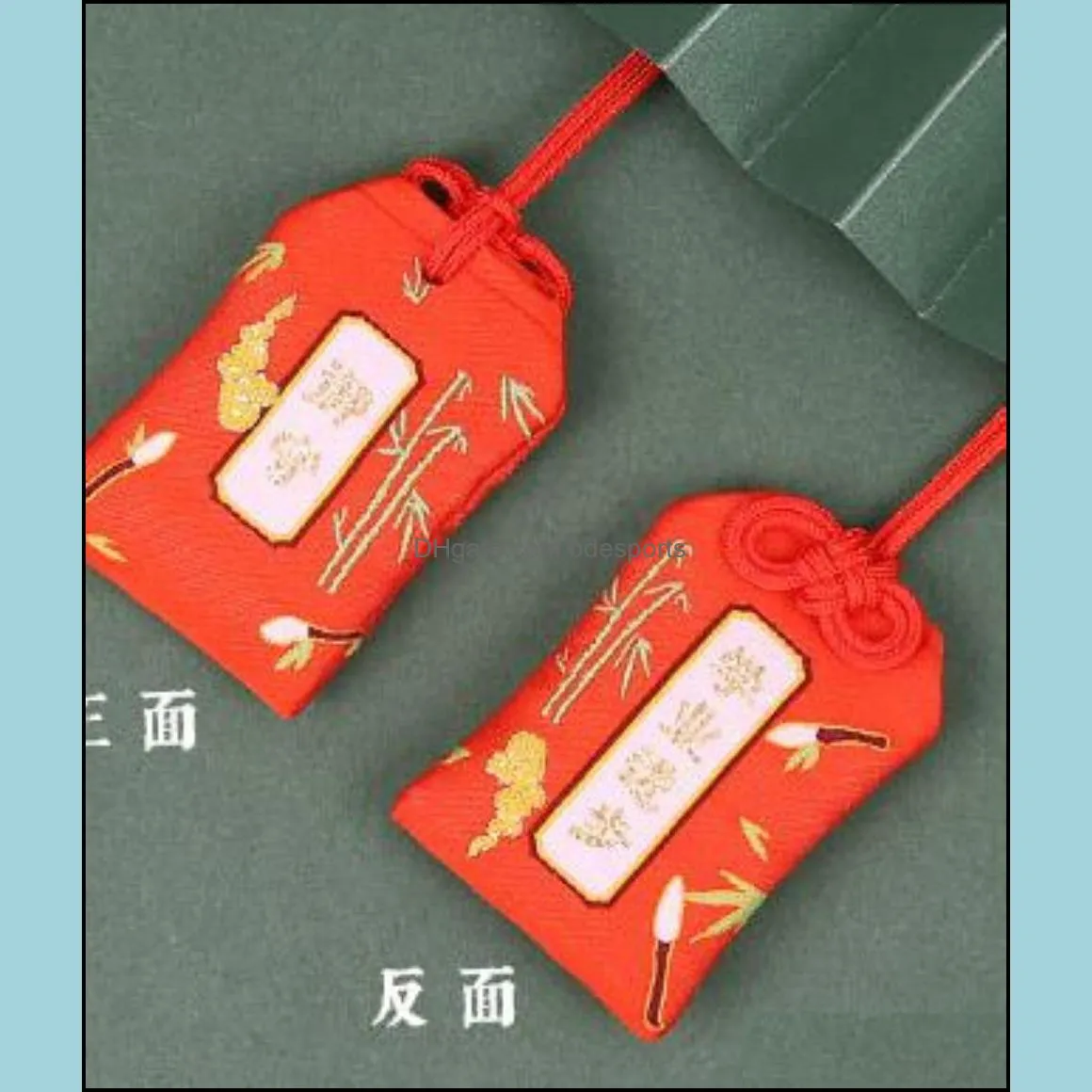 1Pcs Traditional Omamori Fortune Marriage Love Success In Wok Safety Healthy Good Luck Pendant Keyring Cute Gift Present Kasfu