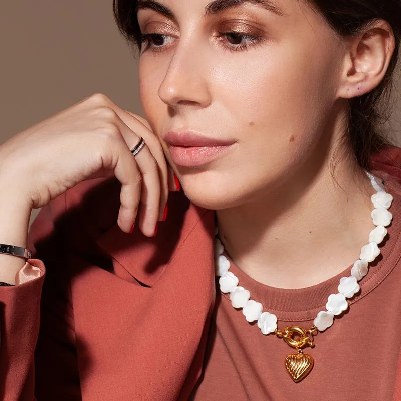 Chains Jewellery TIMELESS PEARLY Green Malachite Lapis Beads Natural Stone Heart Pendant Necklace Spring Clasp Necklaces For WomenChains Gor From 8 12 DHgate
