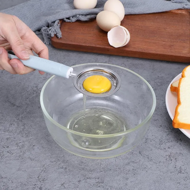 Egg Separator Tool Stainless Steel Eggs Yolk White Separators Sieve Kitchen Gadgets Baking Tools Yolk Remover Divider Filter HY0376