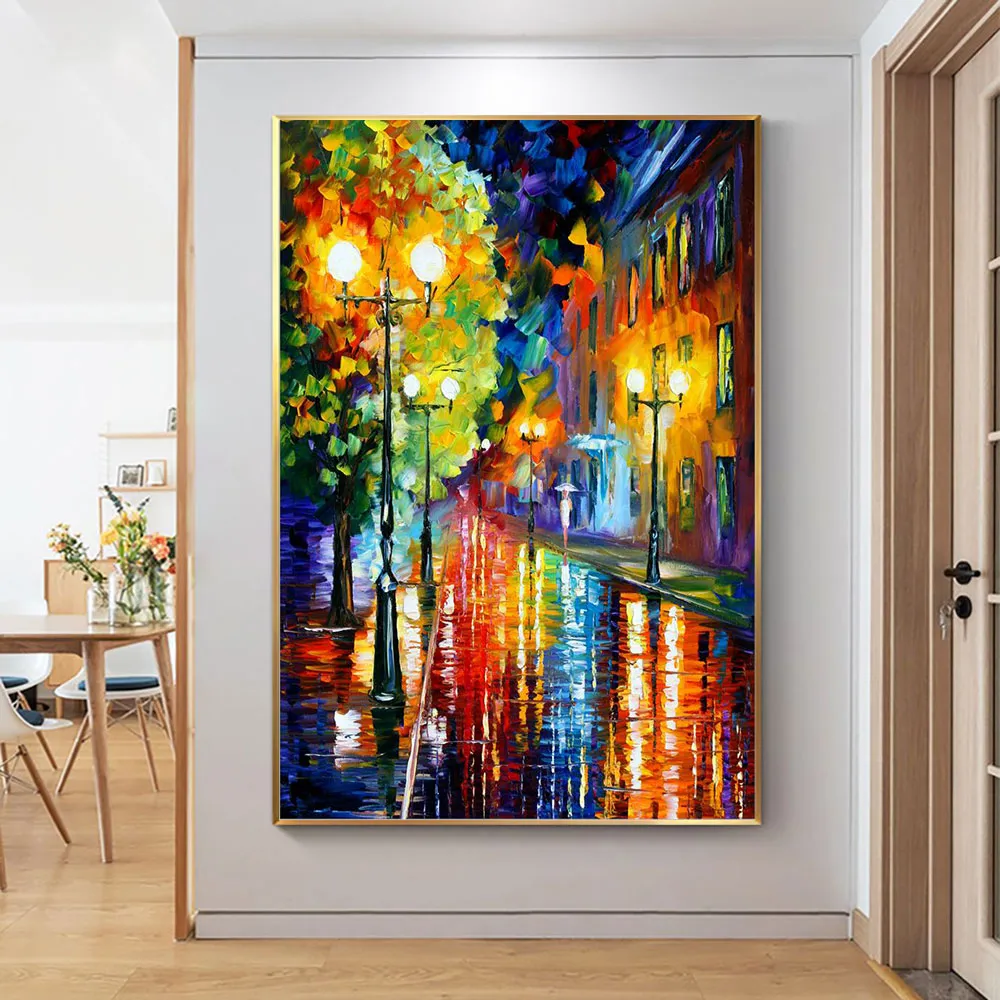 Abstract Oil Painting On Canvas: Textured Landscape... From ...