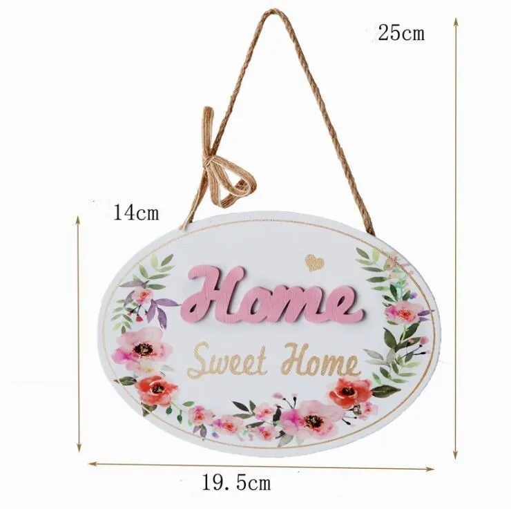 Welcome to Our Home Wooden Sign Novelty Items Hanging Decoration Rustic Farmhouse Front Porch Signs Decor