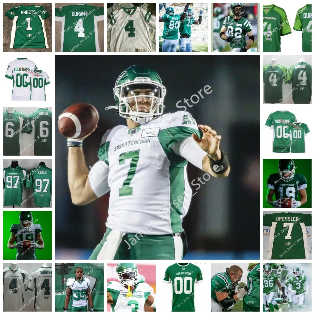 2022 Custom CFL Saskatchewan Roughriders Jersey 67 Dan Clark Logan Ferland 62 Andrew Lauderdale 59 Josiah St. John 64 ​​Evan Johnson 97 Keion Adams Miles Brown 95 Nick Coe