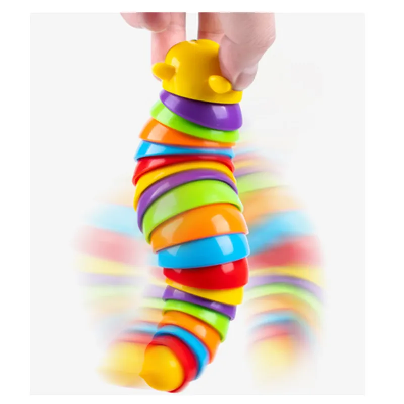 Barnens Fidget Toy Caterpillar Slug Pussel Tricky Simulation Decompression Vent Leksaker W3