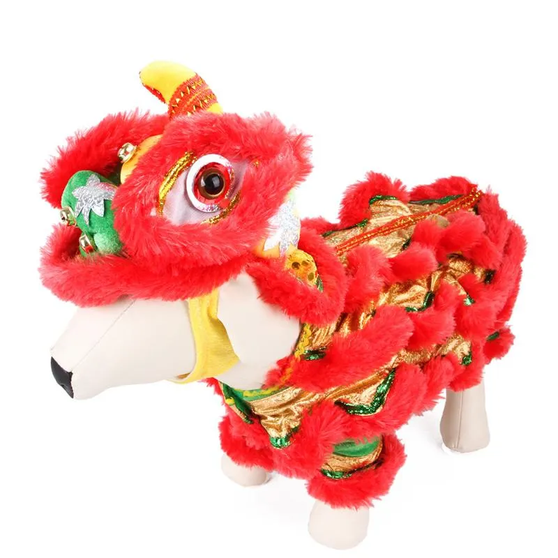 Dog Apparel Pet Clothes Net Celebrity Vibrato With The Same Style Small And Medium Funny Po Lion Dance Costume SuppliesDog