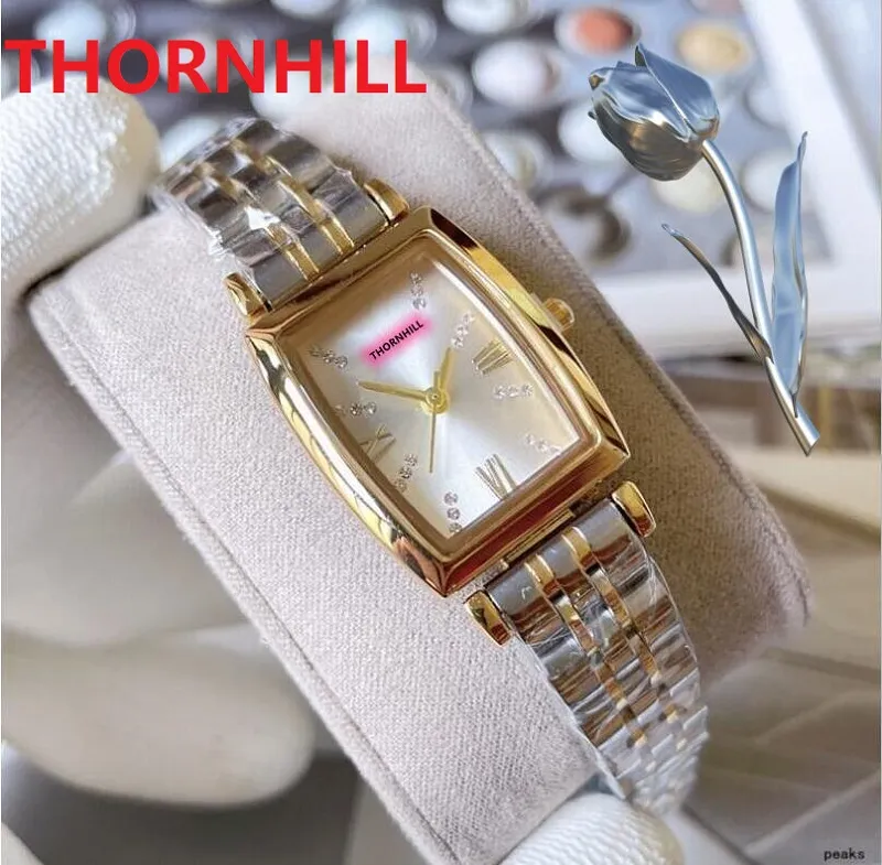 Top modello completo acciaio inox diamanti orologi 26mm donna al quarzo batteria movimento classico zaffiro super orologio classico designer stile orologi da polso braccialetto