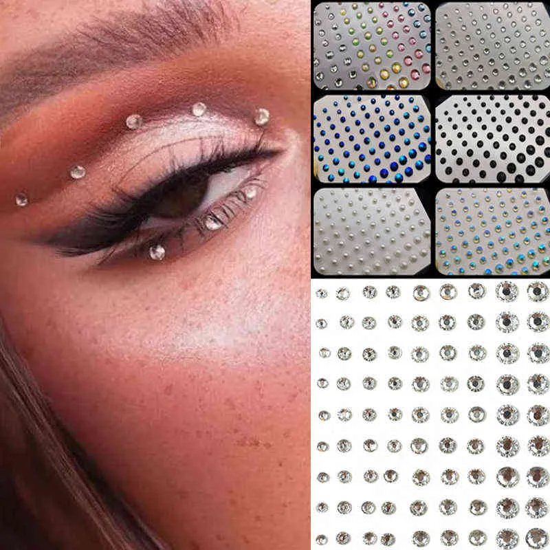 NXY Mixed Size Self Adhesive Diamond Stickers For Temporary Tattooing, Face  & Body Festival Decoration, Nail Rhinestone Short Round Nails 0330 From  Semenlockring, $7.15