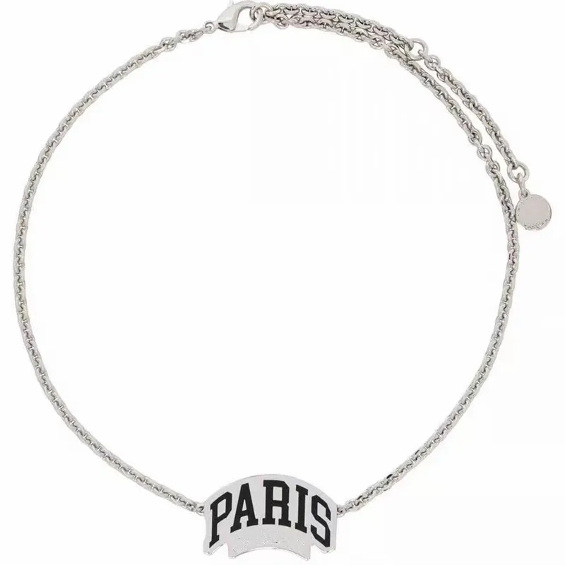 22fw hochwertiger Schmuck B-Buchstaben-Anhänger-Halskette Paris New York Herren- und Damenmode-Accessoires-Halskette