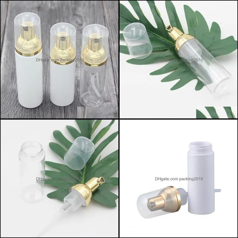 30ml 50ml Plastic Soap Dispenser Bottle Foam Pump Bottles Gold Mousses Liquid Hand Sanitizer Foaming Container