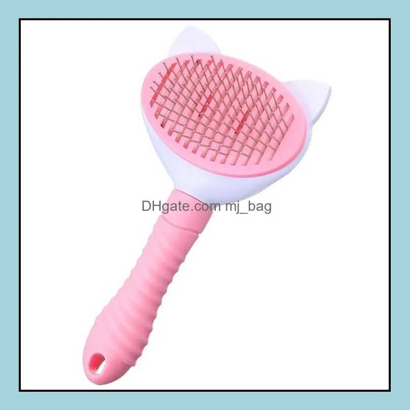 dog pet brush cats grooming beauty needle comb self-cleaning large size remove floating hair pab11841