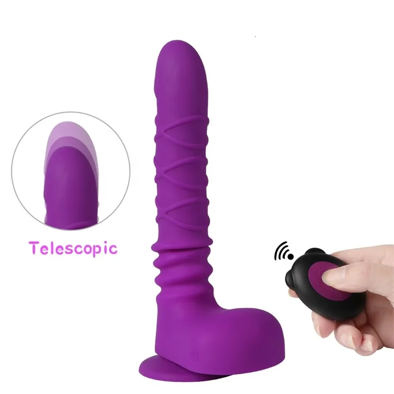 Sex toy Toy Massager Xise Buck Thrusting Vibrator with Remote Control Toys for Women Automatic Retractable Masturbation IX43