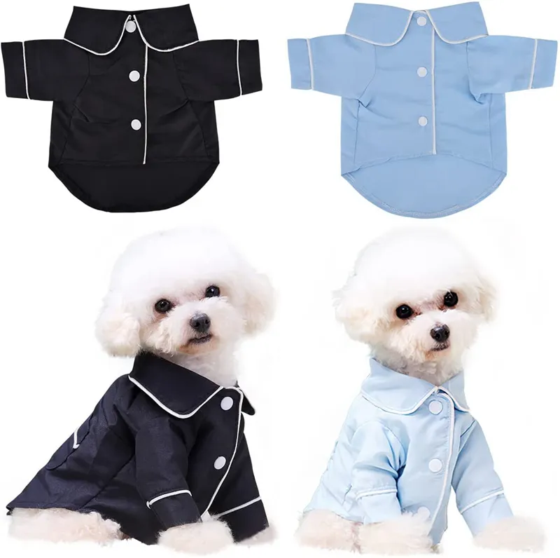 Hunde-Pyjama, stilvolle weiche Hemden, Loungewear, Hundebekleidung, Welpen-Pyjama-Mantel, 2-Bein-Haustierkleidung für kleine Hunde, Jungen, Mädchen, Chihuahua, Yorkie, Haustier, männlich, weiblich, Nachtwäsche-Shirt A328