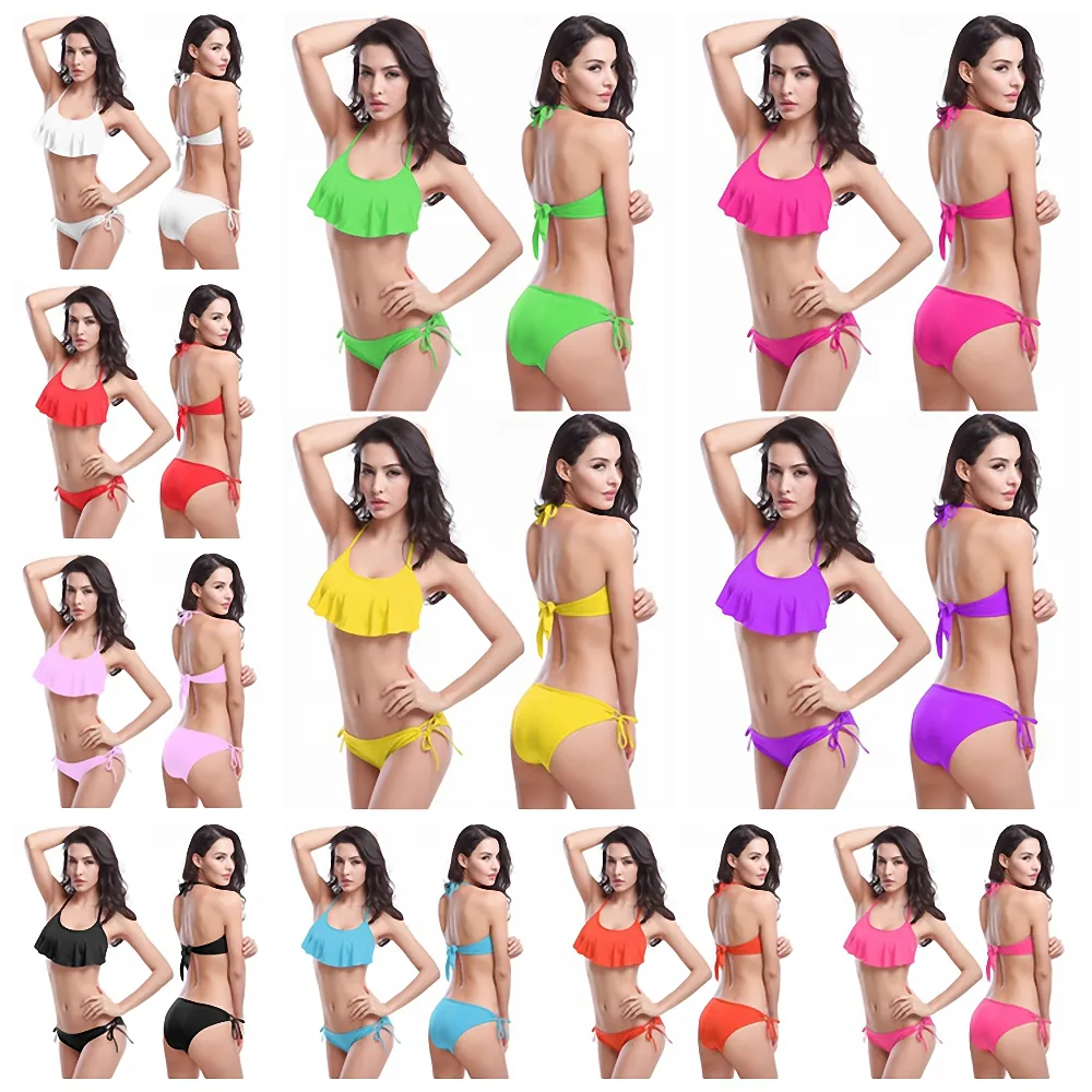 Hot Selling Bikini Women Fashion badkläder push-up bh sexighong baddräkt snitt