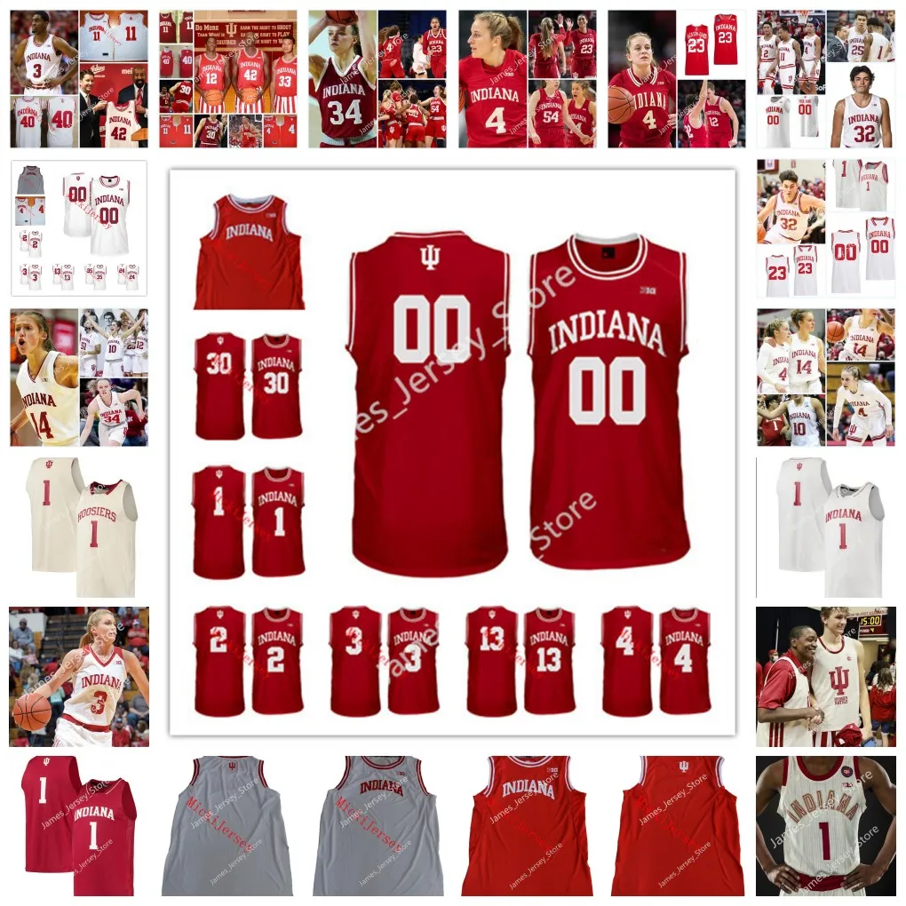 Anpassade Indiana Hoosiers baskettröja 32 Trey Galloway Logan Duncomb Tamar Bates Calbert Cheaney Steve Alford Don Schlundt A.J. Guyton Mike Woodson Yogi Ferrell