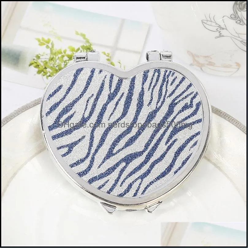 Mirrors Home Decor Garden Aa Compact Hand Mirror Korea Cute Cosmetic Makeup Cartoon Portable Fold Originality Mini Twosided Round Gift 0 5