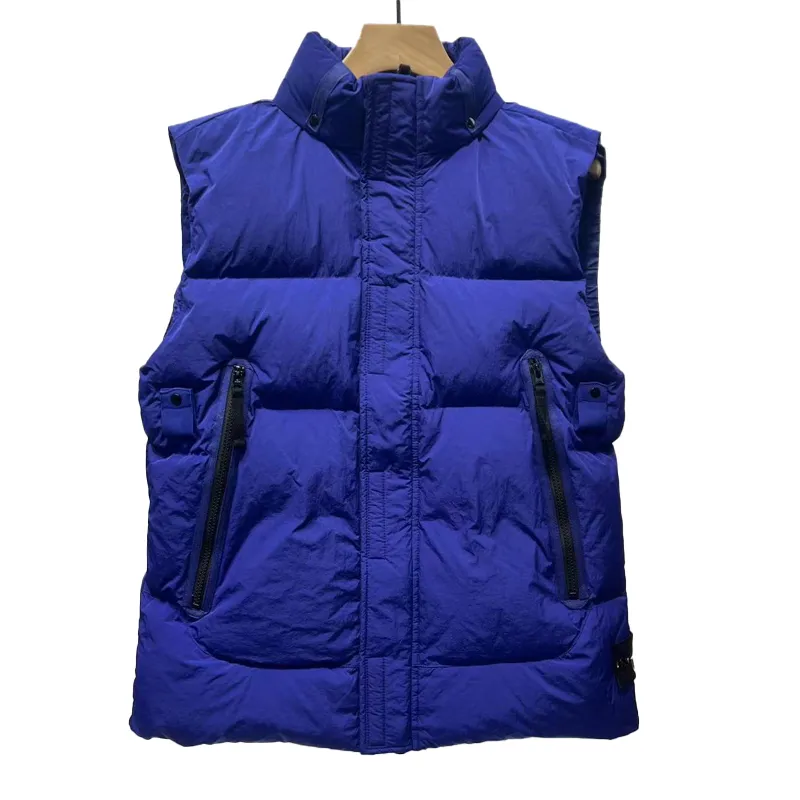 Gilets pour hommes 2022 nouveau manteau chaud en duvet gilet pour jeunes col de marée veste mince