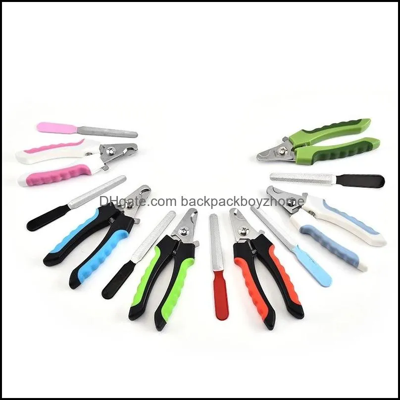 50pcs high quality pet dog grooming nail clippers stainless steel scissor professional animal cat claw cutters puppy scissors pcw0718