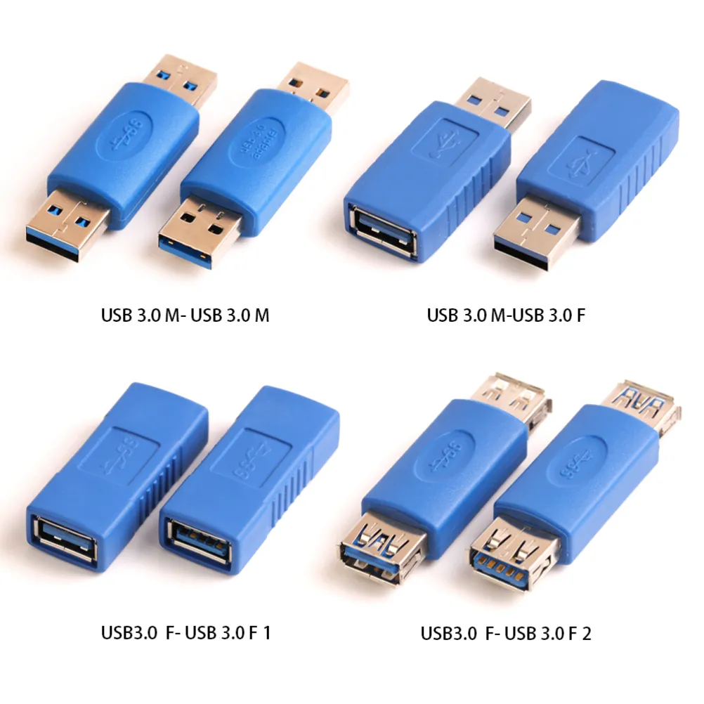 USB 3.0 Type-A Mâle à A Mâle Femelle Connecteur USB3.0 AM À AF Coupleur Adaptateur Extender Convertisseur pour PC Portable