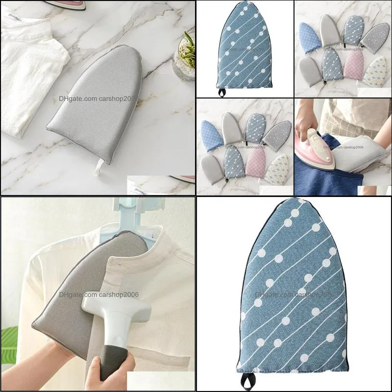 handheld mini ironing pad heat resistant glove for clothes garment steamer sleeve ironing board holder portable iron table rack