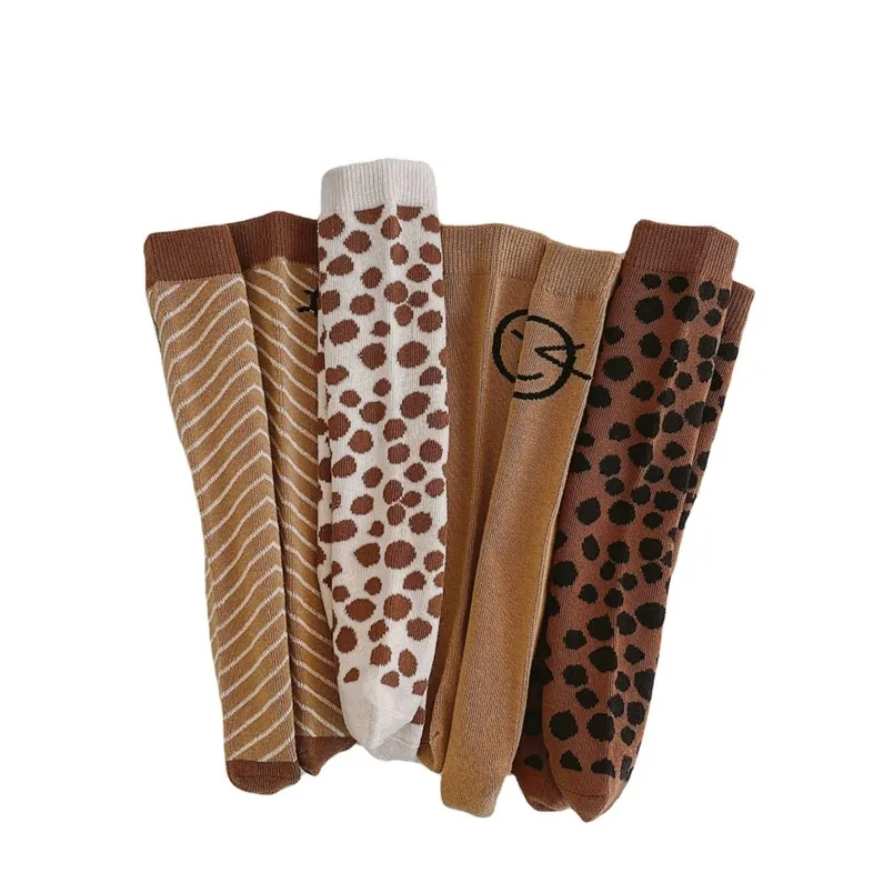 4 paires/lot bébé chaussettes genou haute garçon fille infantile enfant en bas âge coton longues chaussettes mignon enfants chaussettes 220611