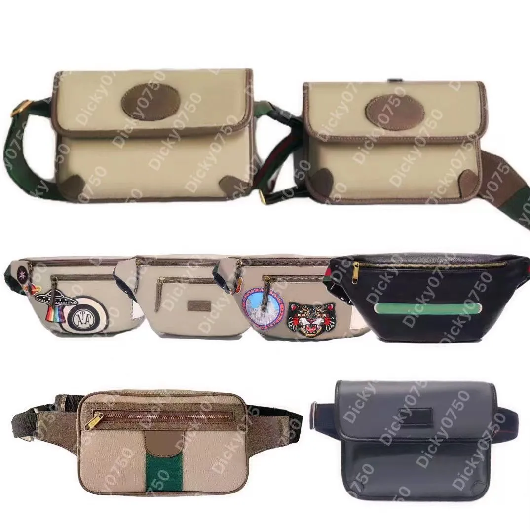 Tasarımcı bel çantası erkekler bel çantası kadın Bel çantaları göğüs Satchel Çanta çanta Moda Crossbody Çanta Klasik Desen çantalar Deri Retro Rahat sacoche marsupio