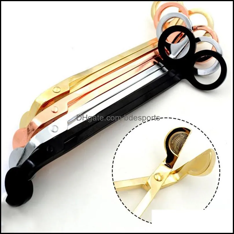 4 styles Candle Wick Trimmer Stainless Steel Oil Lamp Trim scissor tijera tesoura Cutter Snuffer Tool Hook Clipper 17cm dc557
