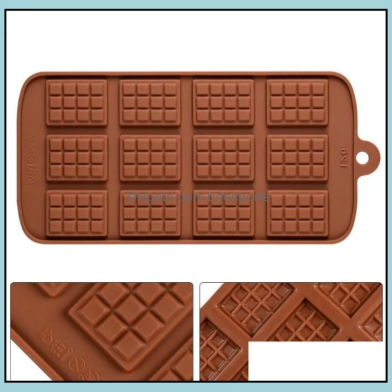 Cavity Break-Apart Chocolate Mold Tray Non-Stick Silicone Protein and Energy Bar Candy Molds Food Grade SN3196