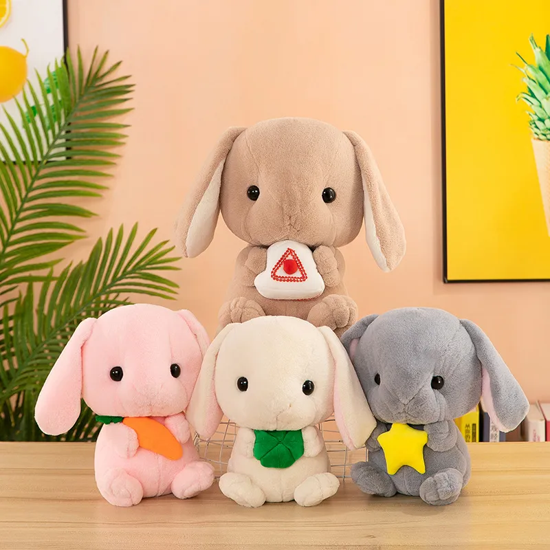 2022 새로운 플러시 장난감 귀여운 록 토끼 플러시 인형 소녀 생일 선물 인형 공장 도매