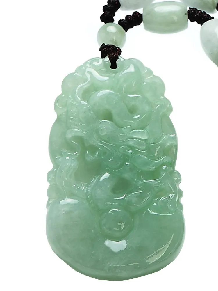 펜던트 목걸이 jadeite jade 중국 조디악 펜던트 쥐 소 호랑이 드래곤 마름 양 멍키 치킨 돼지 목걸이 출생 연도 jadependent p