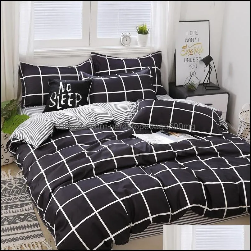 Bedding Sets Home Textiles Full Aloe Cotton Four-piece Set Duvet Cover Single Double Large King Student Dormitory