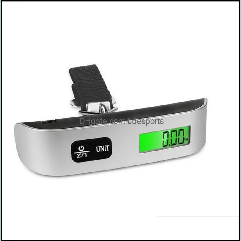 portable Fashion Hot Portable LCD Display Electronic Hanging Digital Luggage Weighting Scale 50kg*10g 50kg /110lb Weight Scales