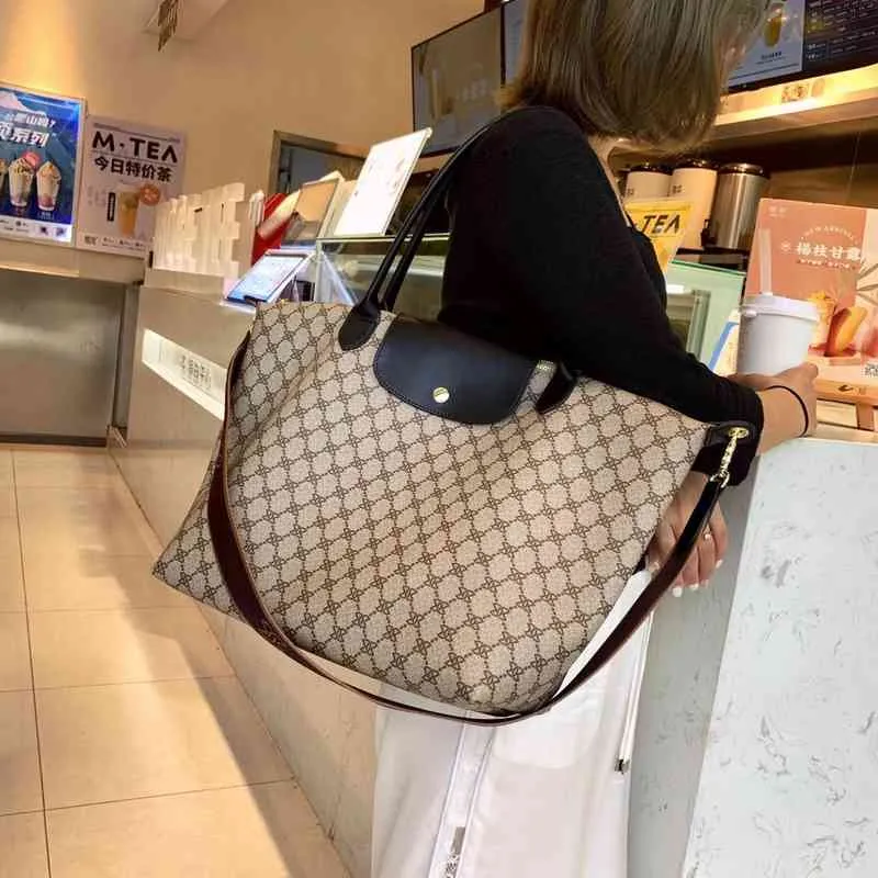 Purse Sale large capacity bag autumn and winter new women's fashion versatile portable shoulder trend Tote Bag