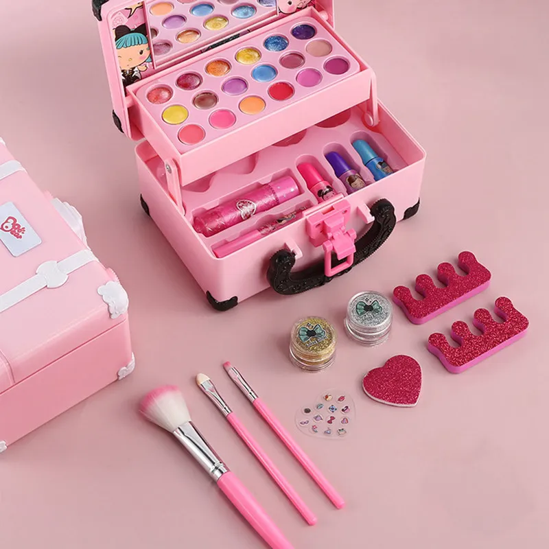 Wholesale Children Girl Make up Toy Kids Pink Beauty Suits Nail Polish  Lipstick Eye Shadow Cute Kids Makeup Kit Toys - China Kids Makeup Kit Toys  and Make up for Kids price