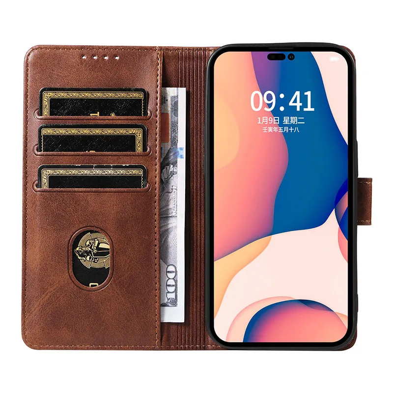 Étui portefeuille magnétique à rabat pour Samsung Galaxy S22 PLUS ULTRA S21 S20 A13 A23 A33 A53 A73 Couverture de téléphone portable en cuir de mouton Carte Poche Béquille