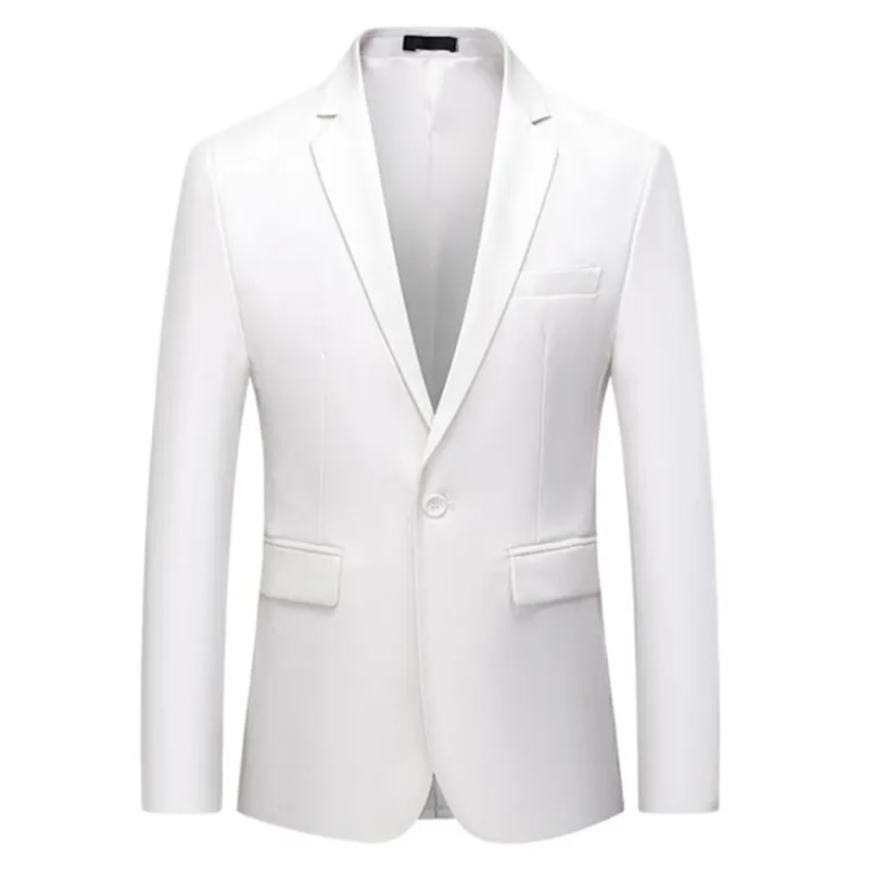 Moda masculina terno jaqueta marinho vermelho branco jacquard luxo masculino estilo casual fino ajuste festa de casamento blazer casacos 220514