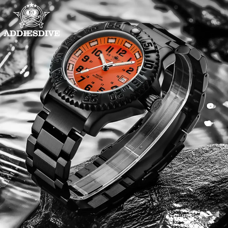Gosasa tritium luminous dive watch discount