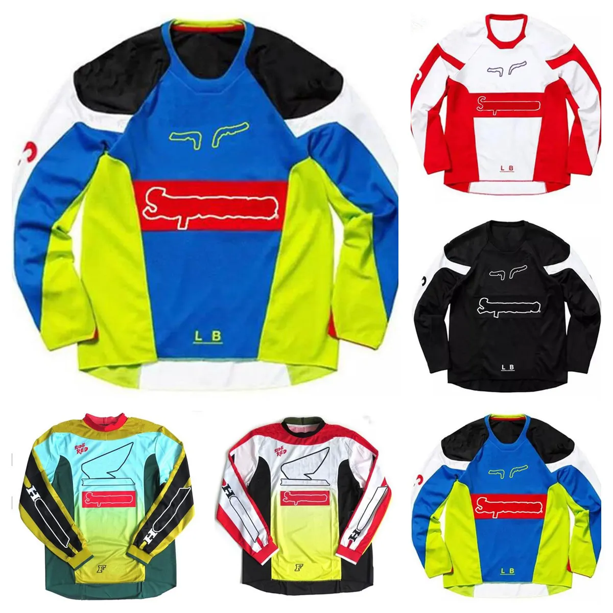 Trajes de corrida de motocicleta, novas camisas de descida off-road são personalizadas no mesmo estilo