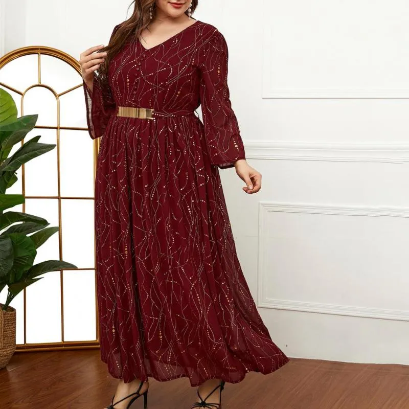 Robes grande taille Robe Robe Unique Léger Femmes Élégante Longue Soirée Vêtements Femme RobesPlus