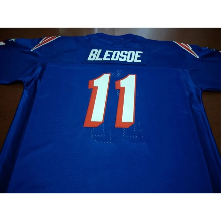 Custom Men Youth Women Vintage #11 Drew Bledsoe Game Worn 1993 Football Jersey Size S-4xl or Custom Any Name or Number Jersey