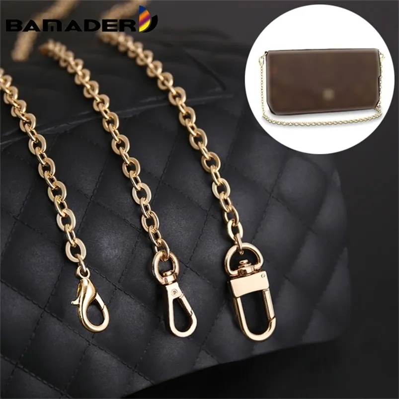 BAMADER Chain Straps High-end Woman Bag Metal Chain Fashion Bags Accessory DIY Bag Strap Replacement Luxury Brand Chain Straps 220607