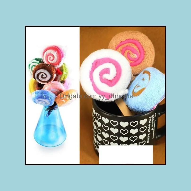 Washcloth Towel Gift Lollipop Towel Bridal Baby Shower Wedding Party Favor party supplies for dream wedding