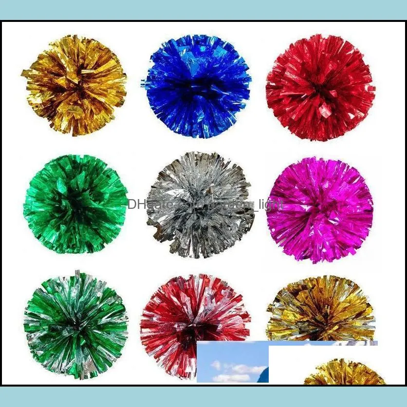 Pom Poms Cheerleading Cheering Hand Flowers Ball Pompom Wedding Party Festival Dance Props Cheer Leading nt