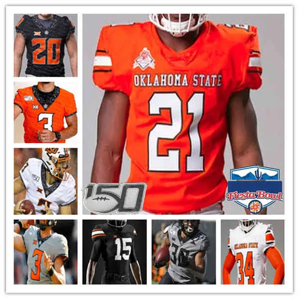 Custom College Oklahoma State OSU Jersey Football Spencer Sanders Chuba Hubbard Tylan Wallace Shane Illingworth Jaylen Warren Dominic