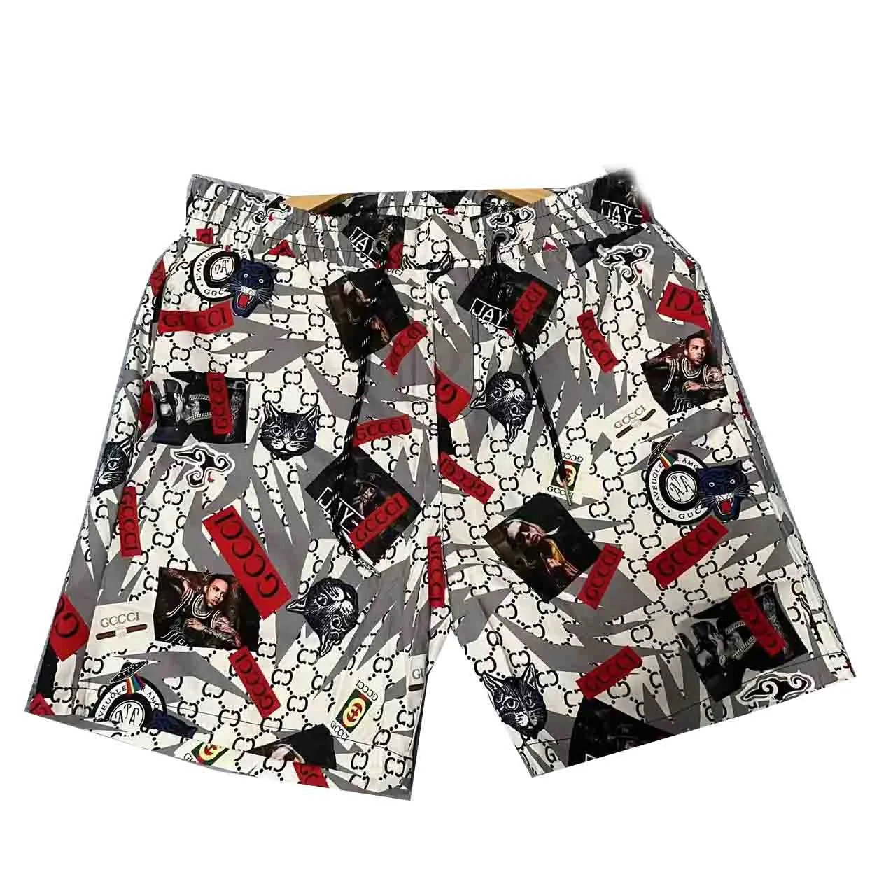 Męskie spodenki swobodne projektant Wodoodporny tkanina 3D Sports Spods Summer Beach Pants Męskie spodenki Surf Surf Shorts