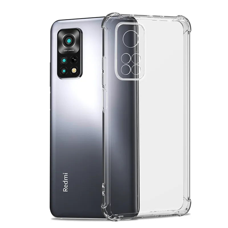 Schokbestendige siliconengevallen voor Xiaomi Redmi Note 11 10 9 Pro 11s 10s 9t 9a 9a Clear Soft K50 K40 K30 K20 K30S