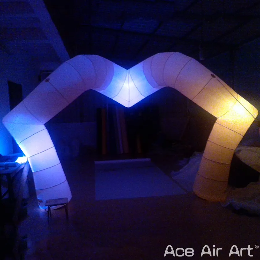 Arche gonflable personnalisée en forme de lèvre avec lumière LED pour la Saint-Valentin/publicité/décoration de fête faite par Ace Air Art
