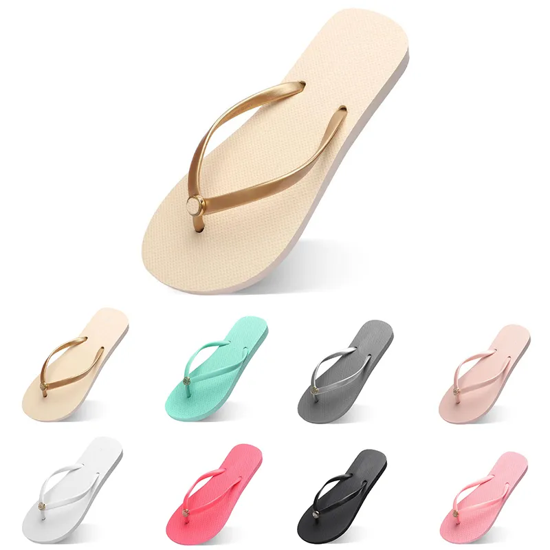 Frauen Hausschuhe Mode Flip Flops Beach Hotel Innenschuh dreier schwarz rosa weiße zitronengraue blaue Damenschuhe viert acht