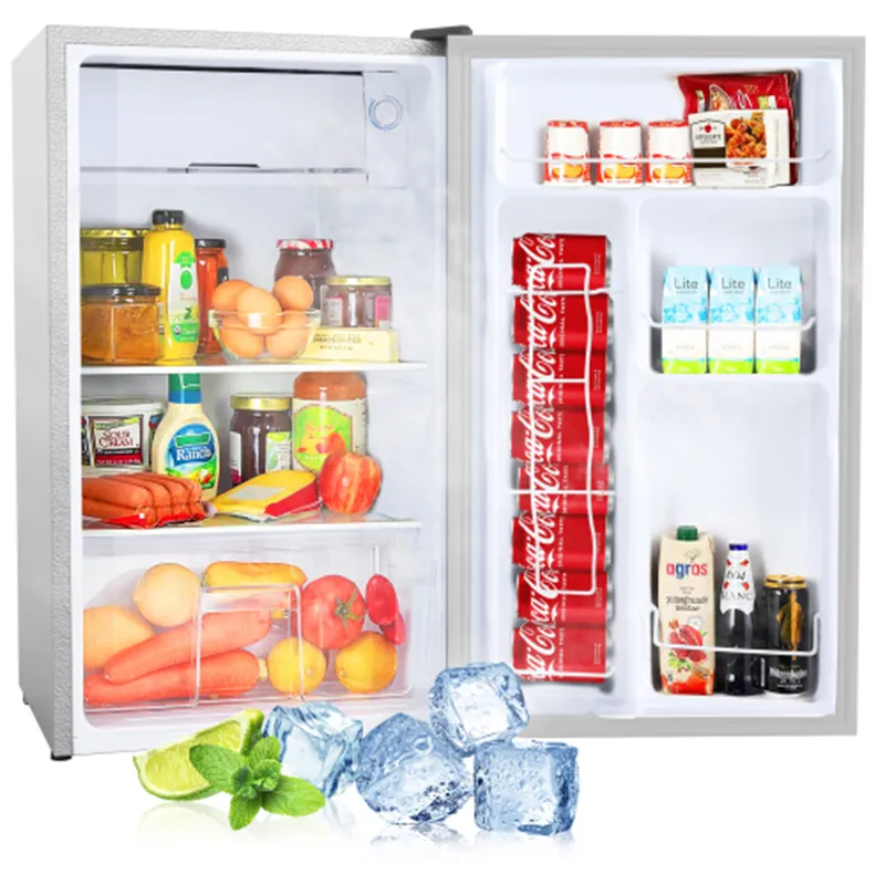 Adjustable 3.2 Cu.Ft Mini Fridge With Silver Fridge Freezer, Reversible  Door, And 5 Temperature Settings Ideal For Kitchen, Bedroom, Dorm,  Apartment, Bar, Office, RV From Xselectronics, $308.31