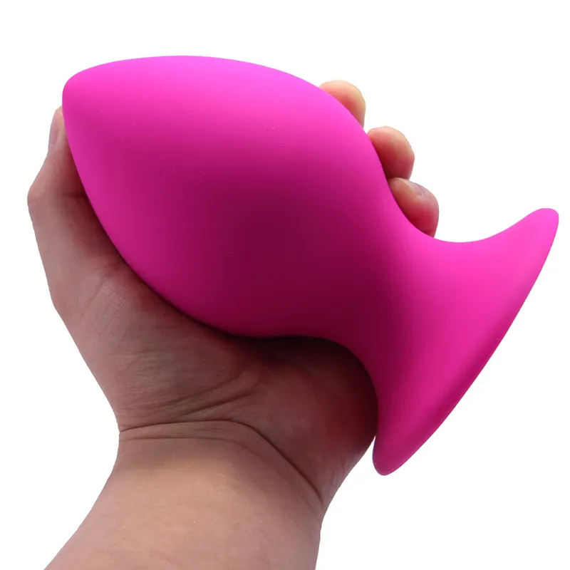 giant anal butt plug Silicone pretty love prostate massager with Big Beads