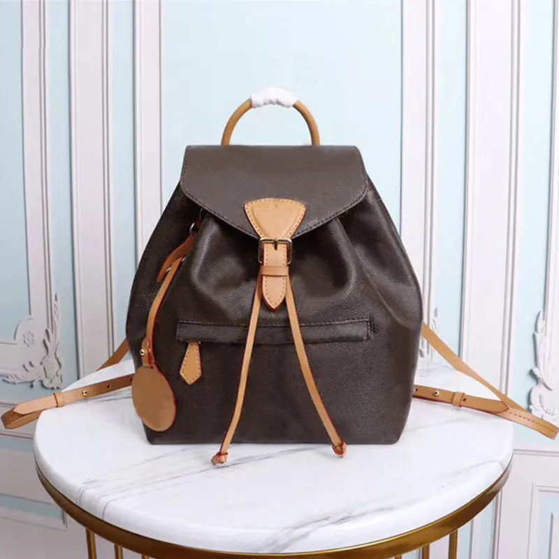MONTSOURIS BACKPACK PM Women Designer Backpack Luxury Backpacks Fashion Canvas Leather Woman